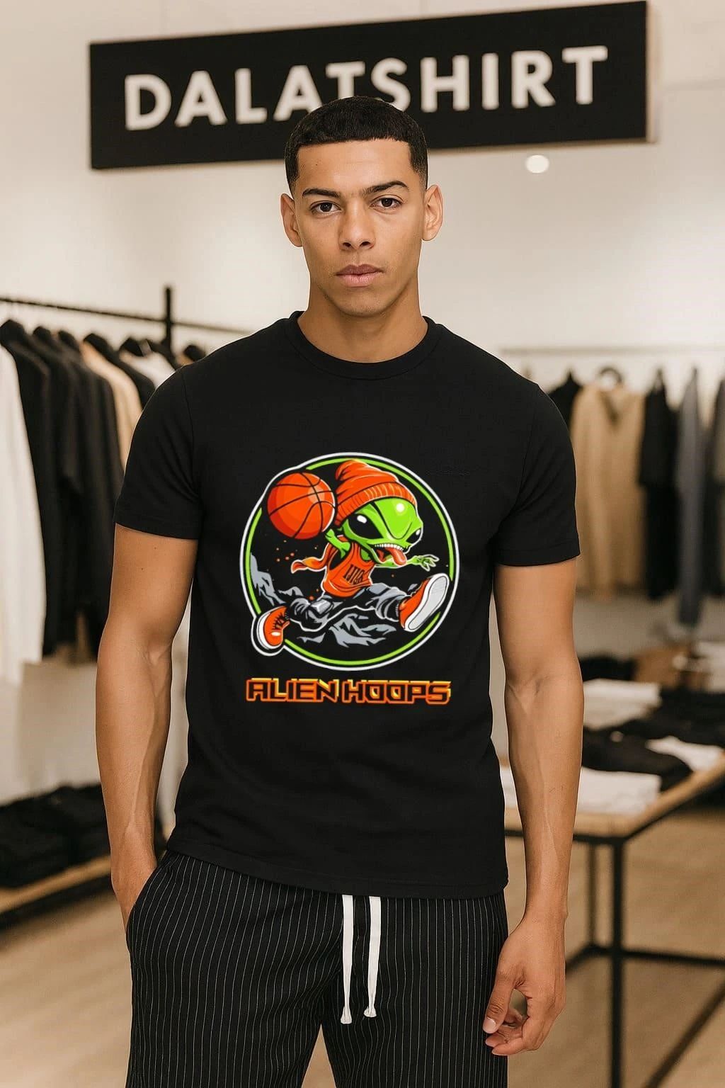 Alien Hoops Basketball Alien shirt