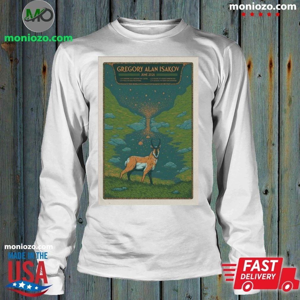 Original Gregory Alan Isakov 6 19 2026 Taos NM Poster Graphic T-Shirt