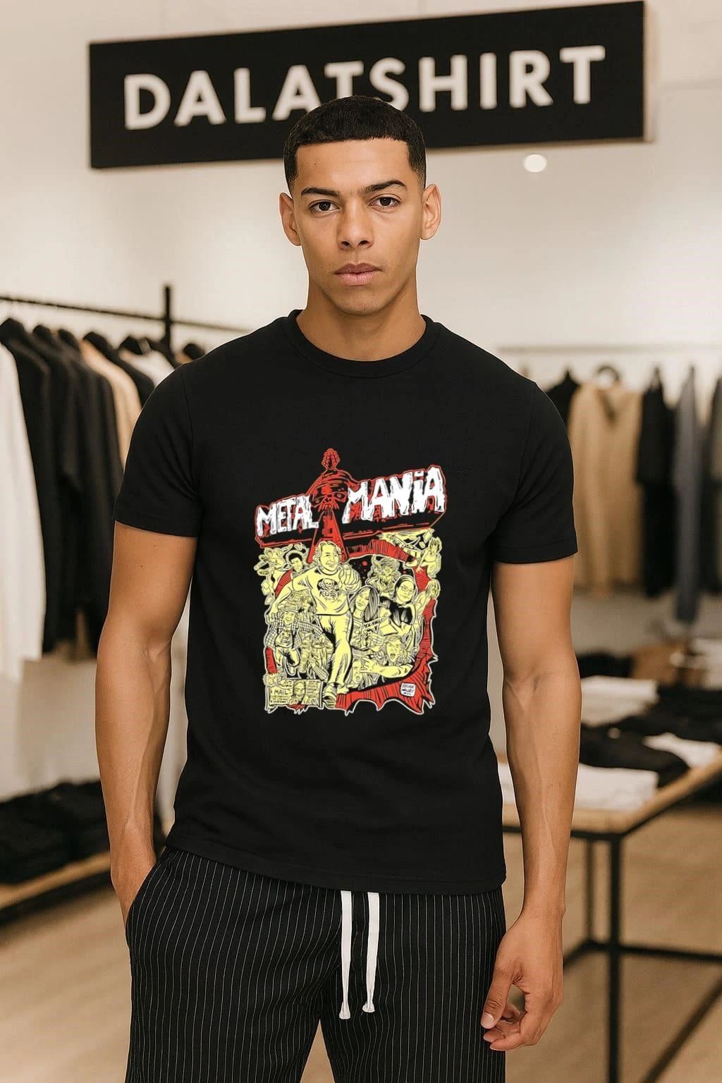 Metal Mania Brian Walsby KUSF 90.3 FM Comic Art Music shirt