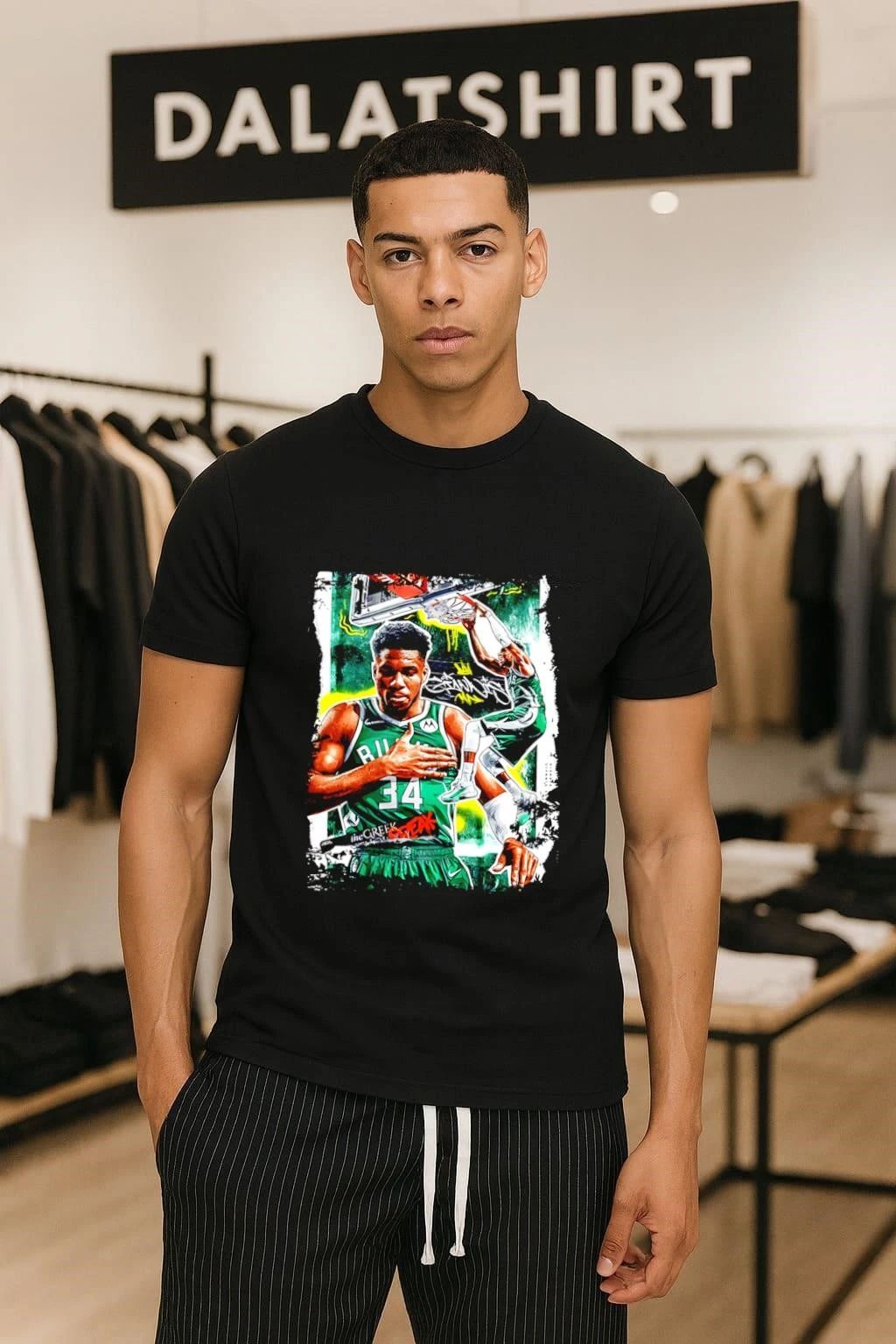Giannis Antetokounmpo The Greek Freak Milwaukee Bucks 34 Graffiti Style shirt