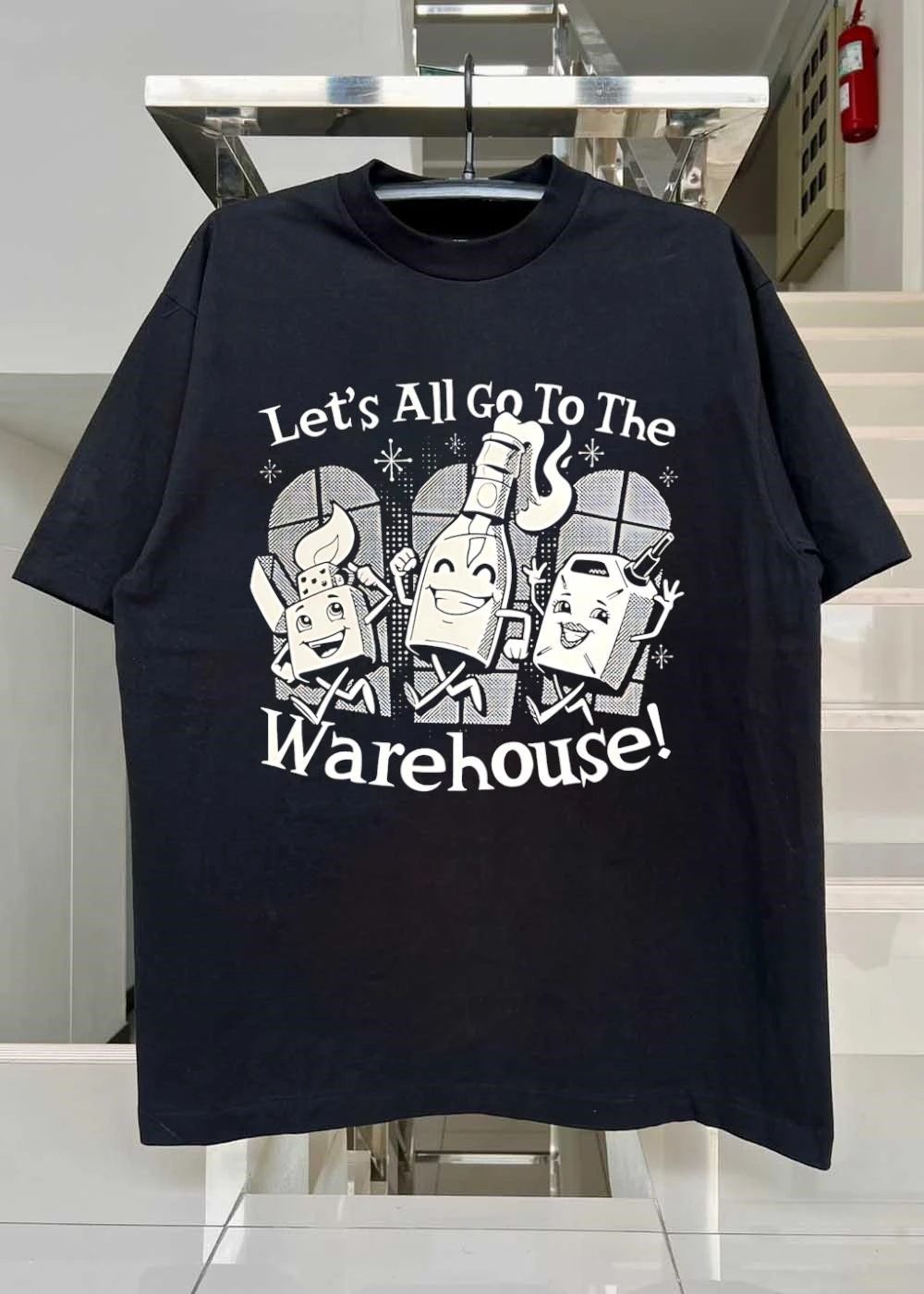 Let’s All Go To The Warehouse Molotov Lighter shirt