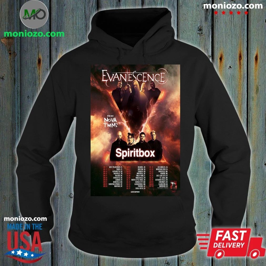 Original Evanescence Tour 2026 Poster Shirt