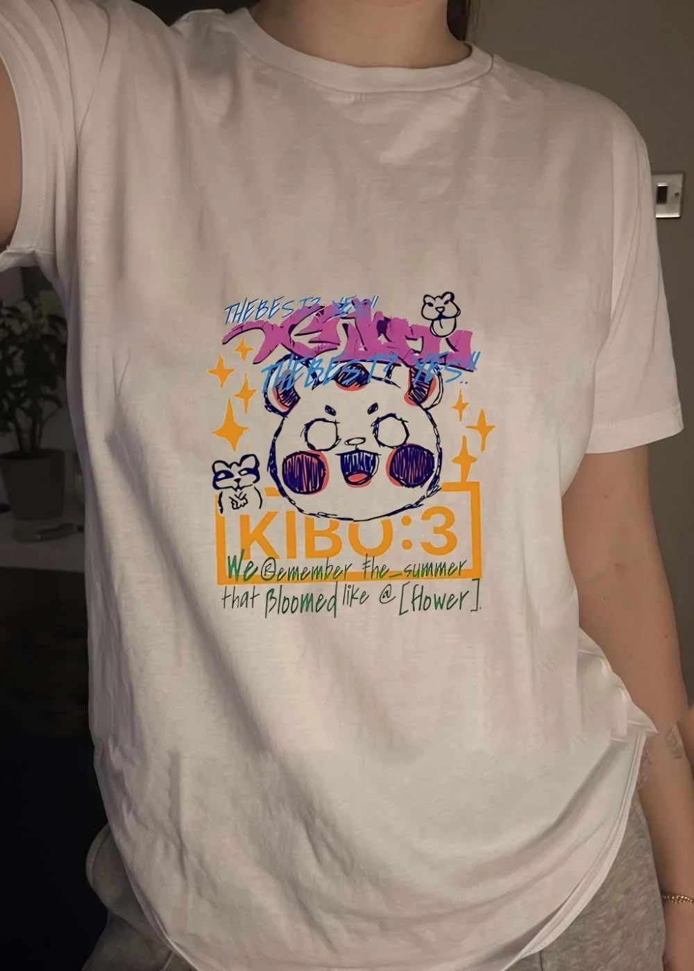 Xenon Kibo ‘3 The Best Cute Happy Bear Summer Doodle Flower Shirt