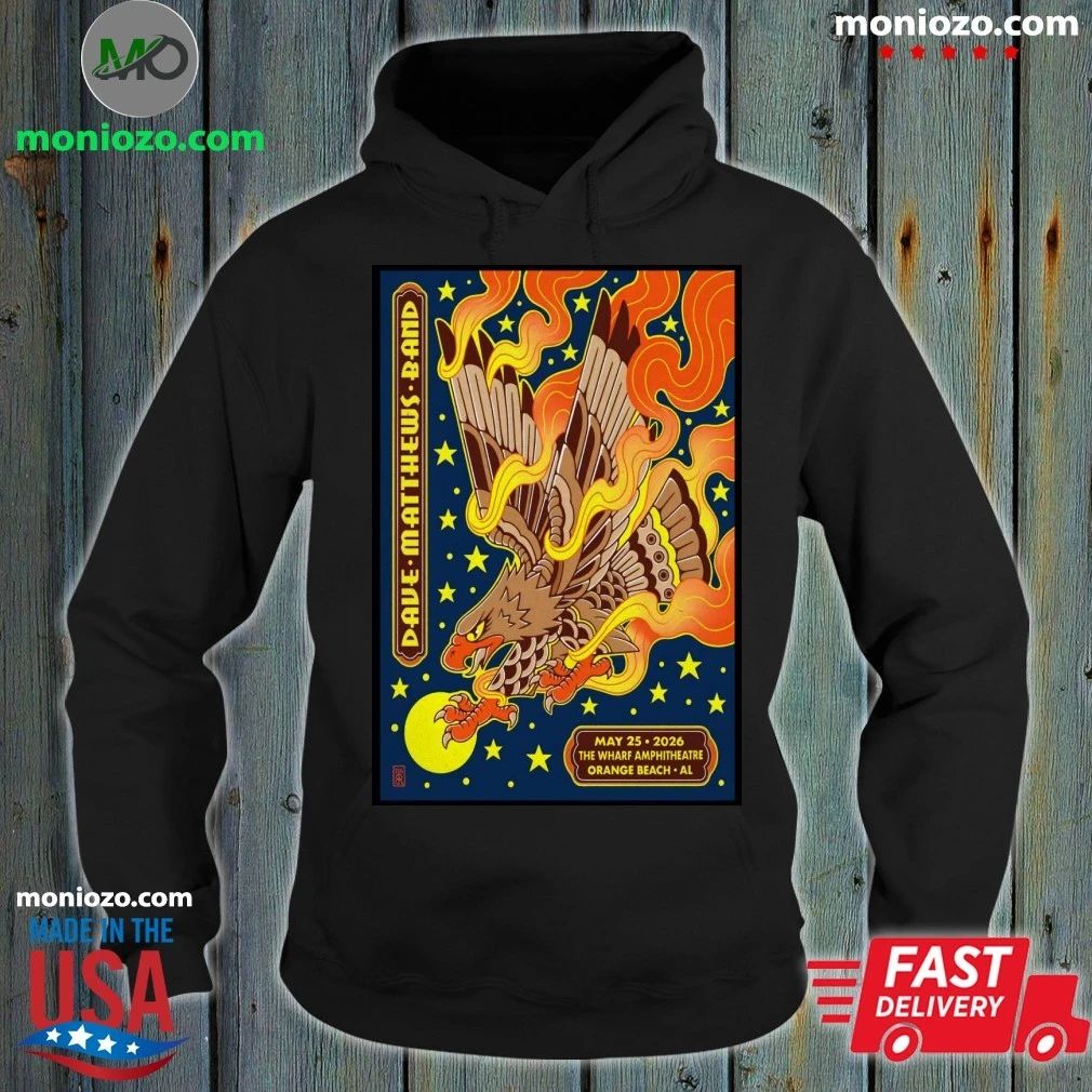 Original Dave Matthews Band The Wharf Amphitheater in Orange Beach, AL May 25 2026 Poster Shirt