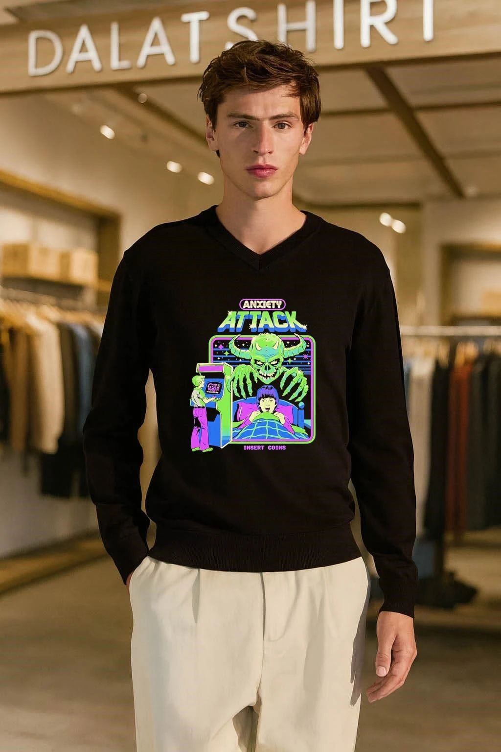 Anxiety Attack Black Steven Rhodes shirt