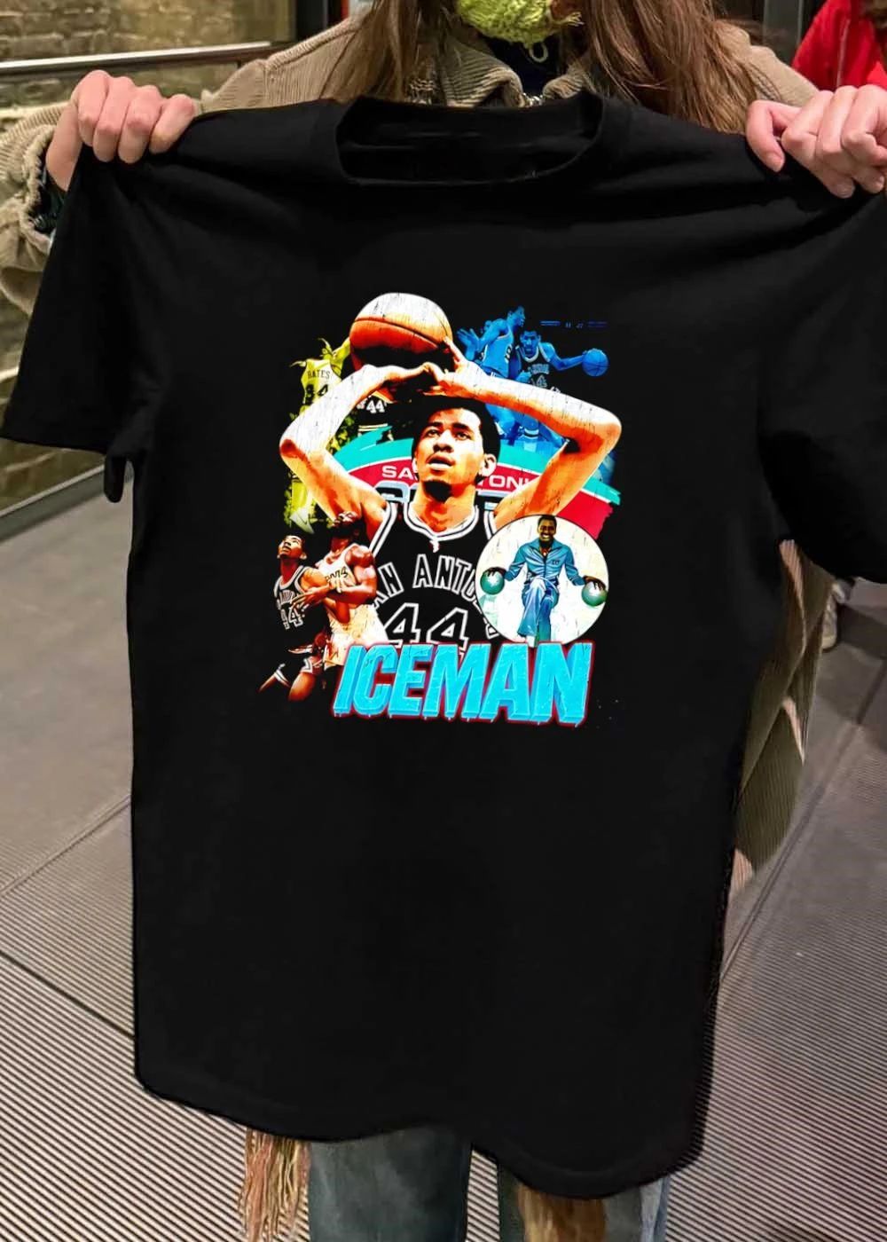 George Gervin Iceman San Antonio 44 Basketball shirt