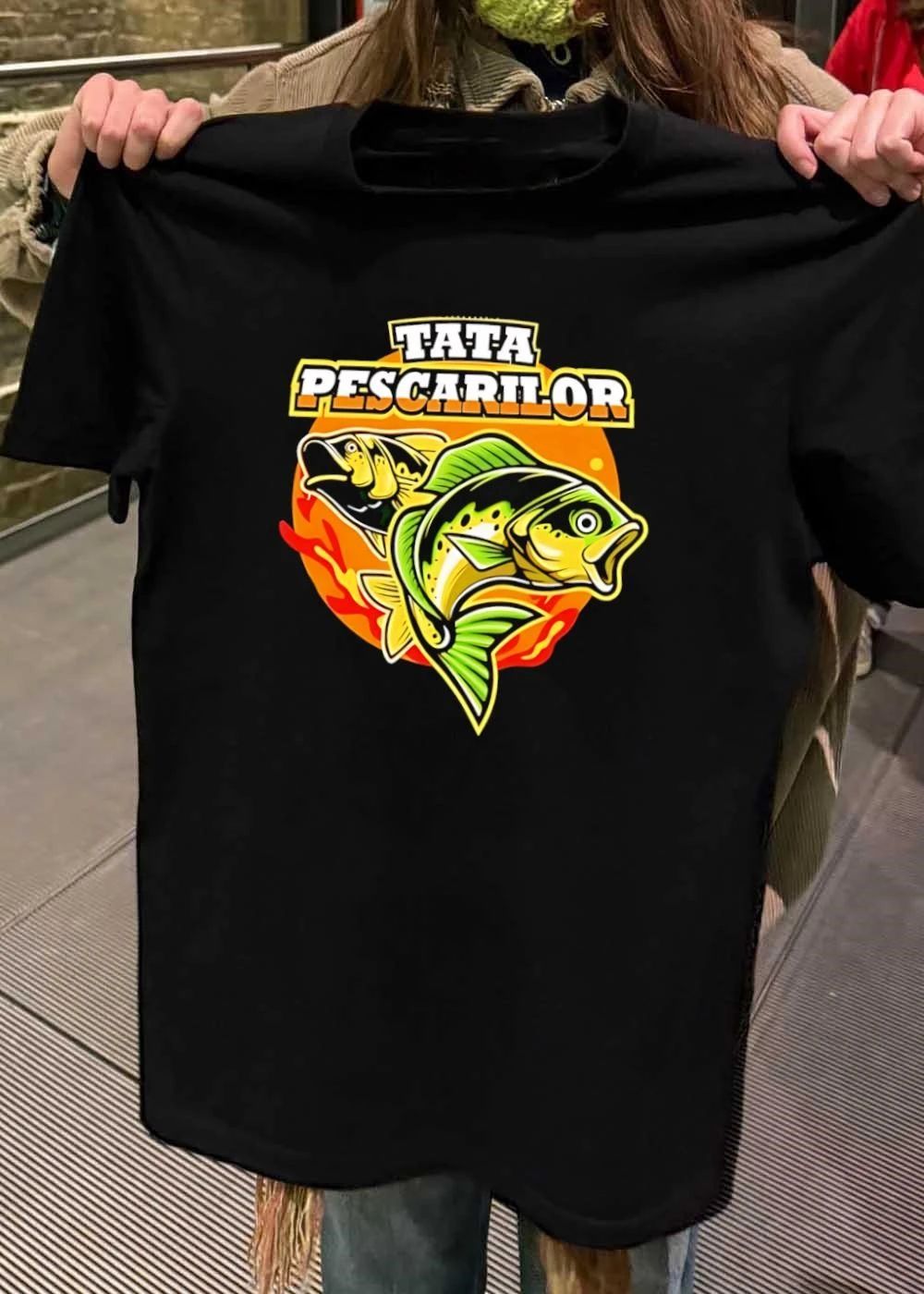 Tata Pescarilor Jumping Green Fish Sun shirt