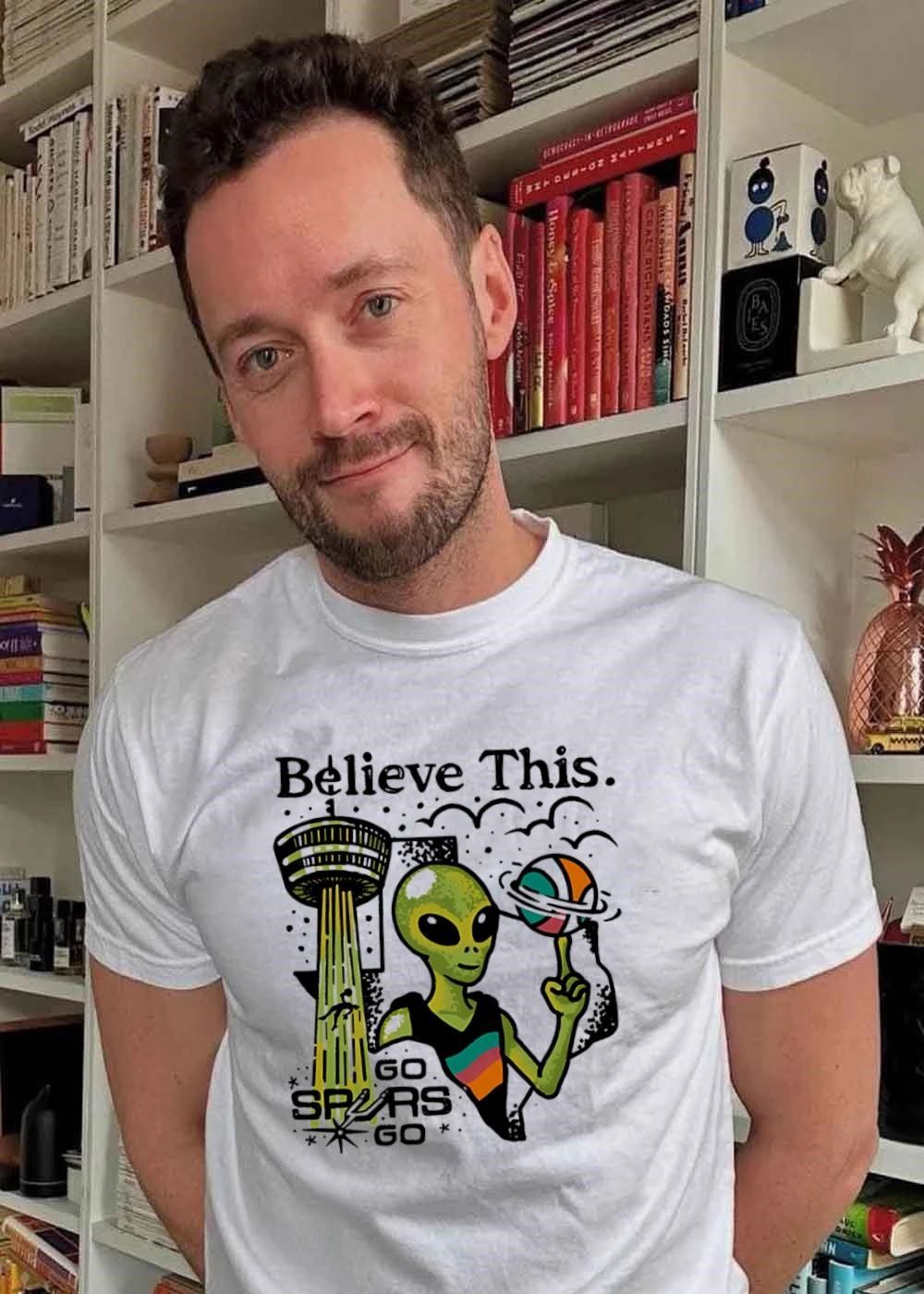 Believe This Go Spurs Go Alien Tower Americas Basketball shirt