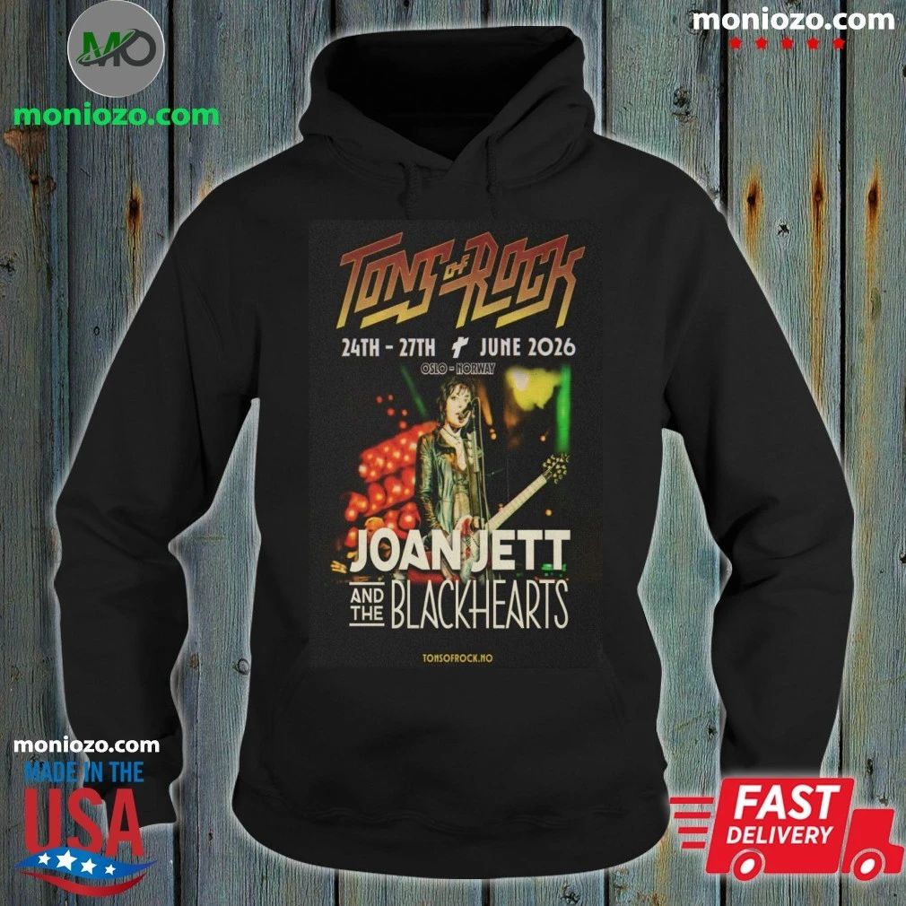 Tons of Rock x Joan Jett and The Blackhearts June 24-27 2026 Oslo, Norway Poster Shirt
