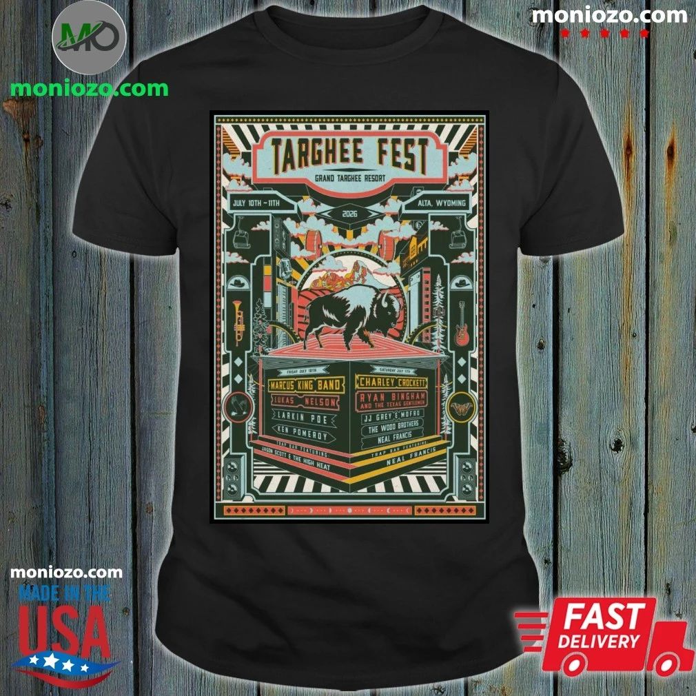 Targhee Fest July 10-11 2026 Grand Targhee Resort Alta Wyoming Poster Shirt