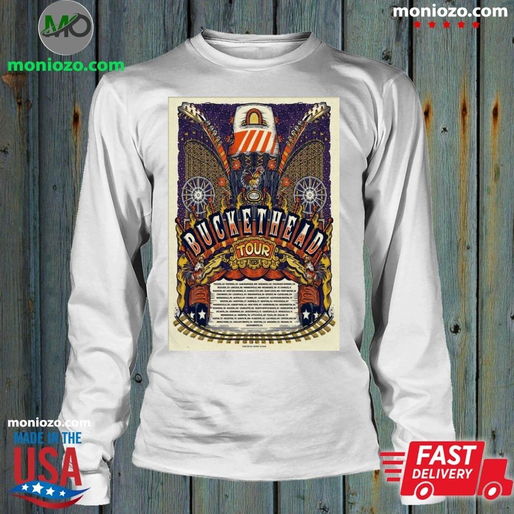 Original Buckethead Tour 2026 Poster Shirt