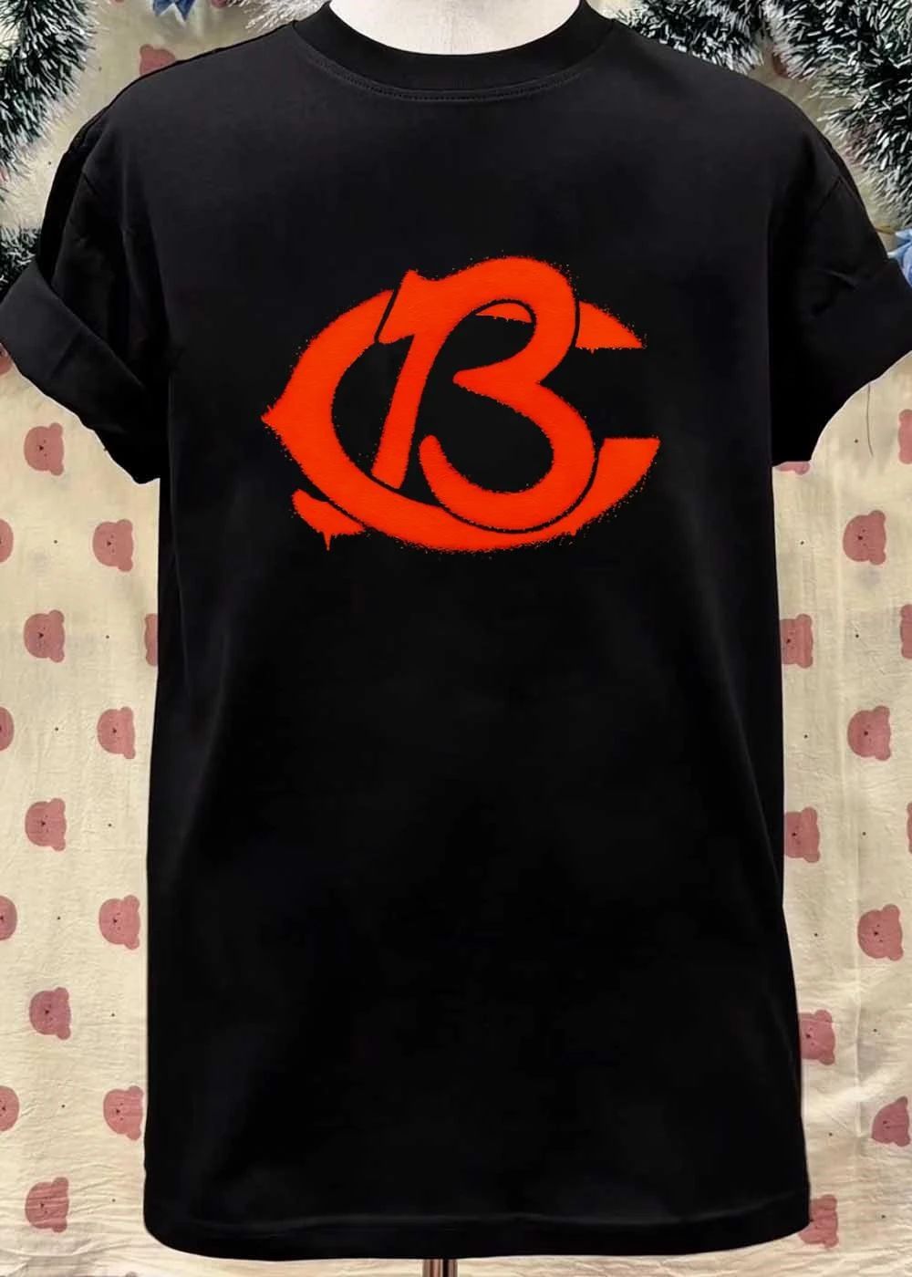 Orange Graffiti C13B Logo T-Shirt