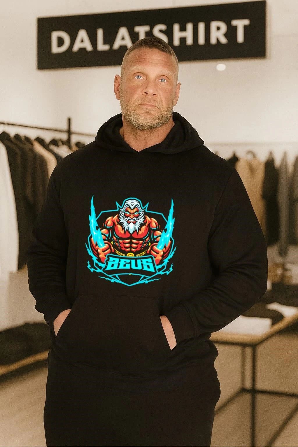 Zeus lightning ocean shirt