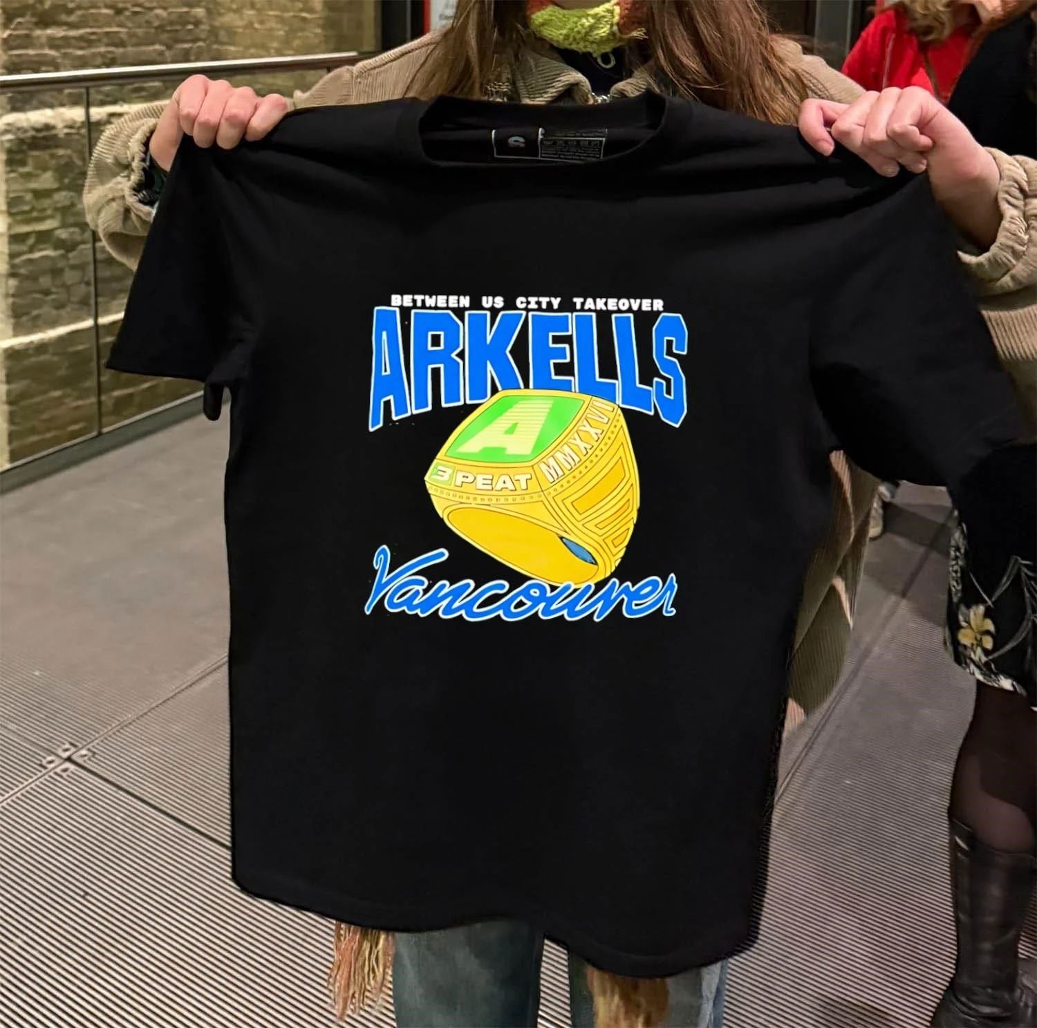 Arkells Vancouver Between Us City Takeover 3 Peat 2026 Ring shirt