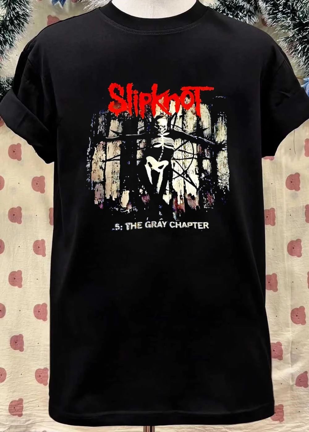 Slipknot Skull Skeleton 5 The Gray Chapter shirt