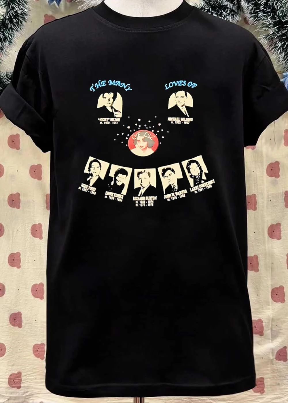 The Many Loves Of Liz Elizabeth Taylor Husbands T-Shirt