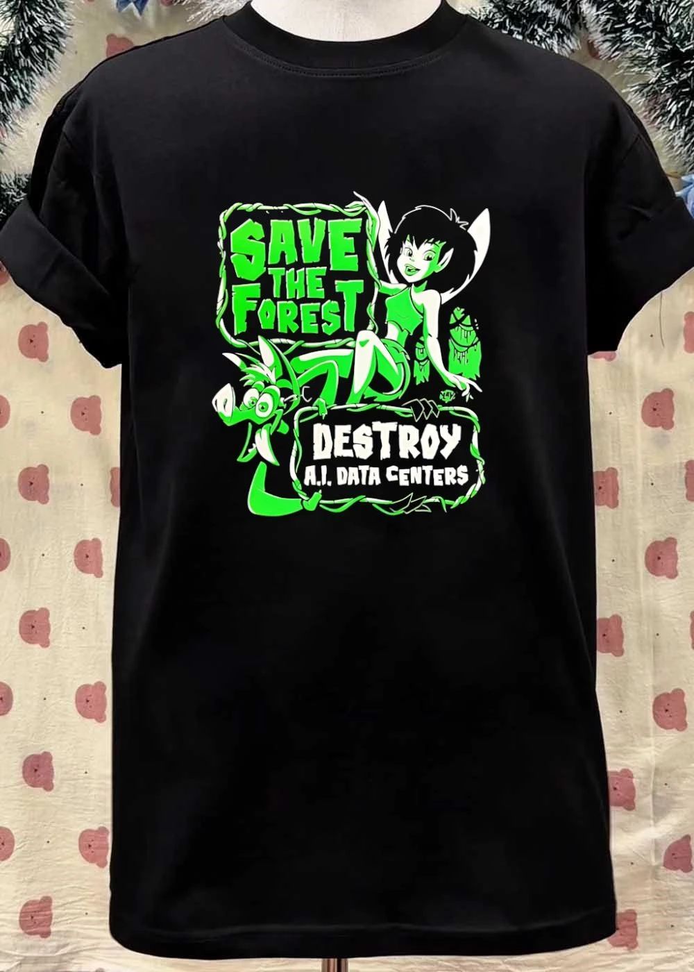 Save The Forest Destroy AI Data Centers FernGully shirt