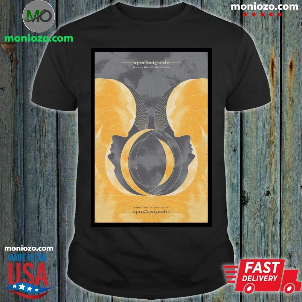 A Perfect Circle Amsterdam 24 Jun 2026 Tour Poster Shirt