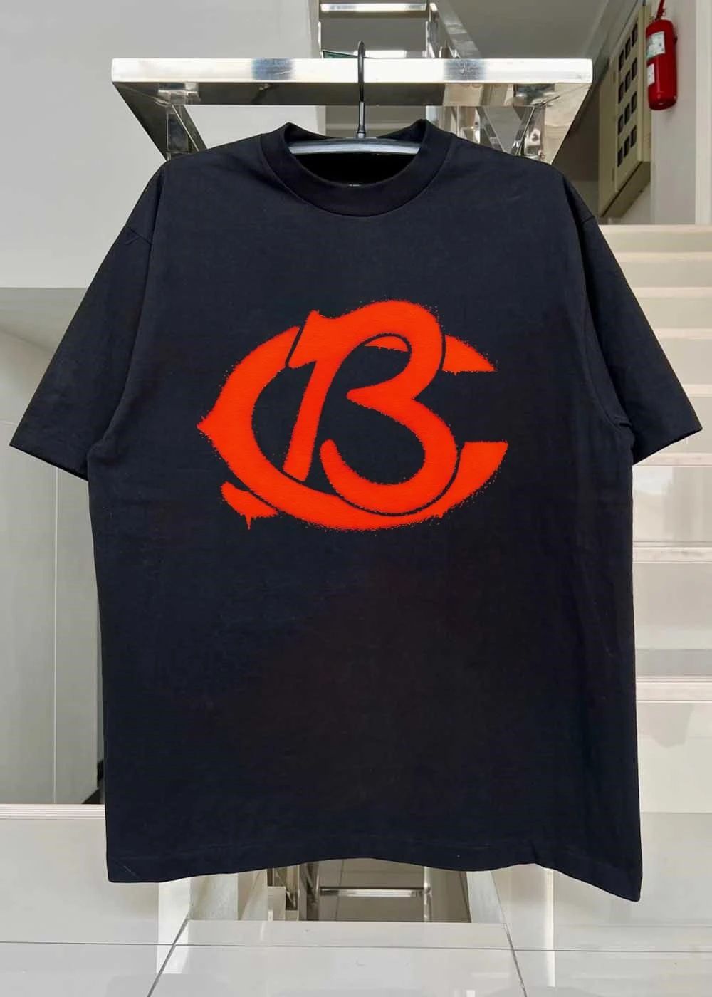 Orange Graffiti C13B Logo T-Shirt