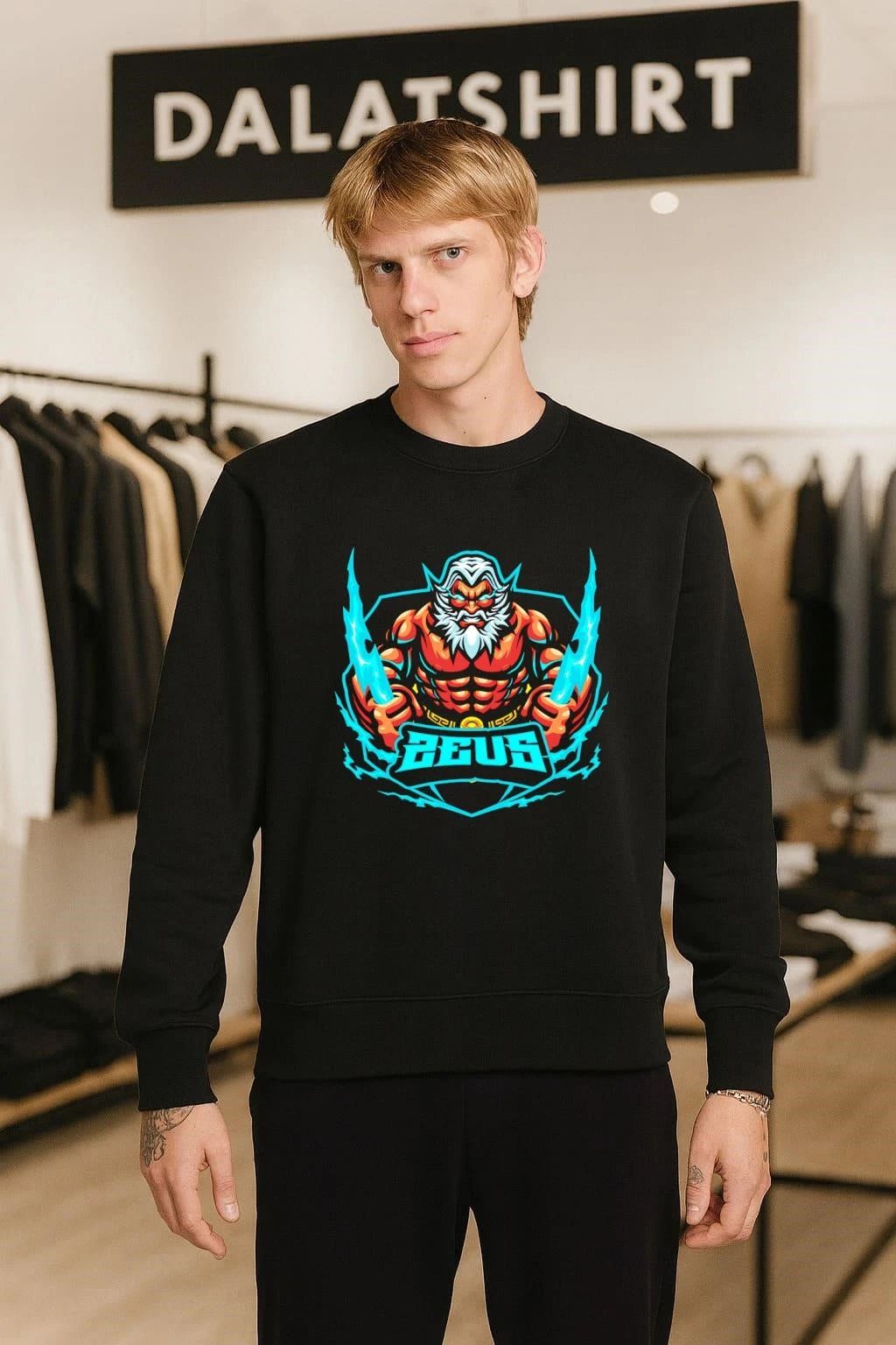 Zeus lightning ocean shirt