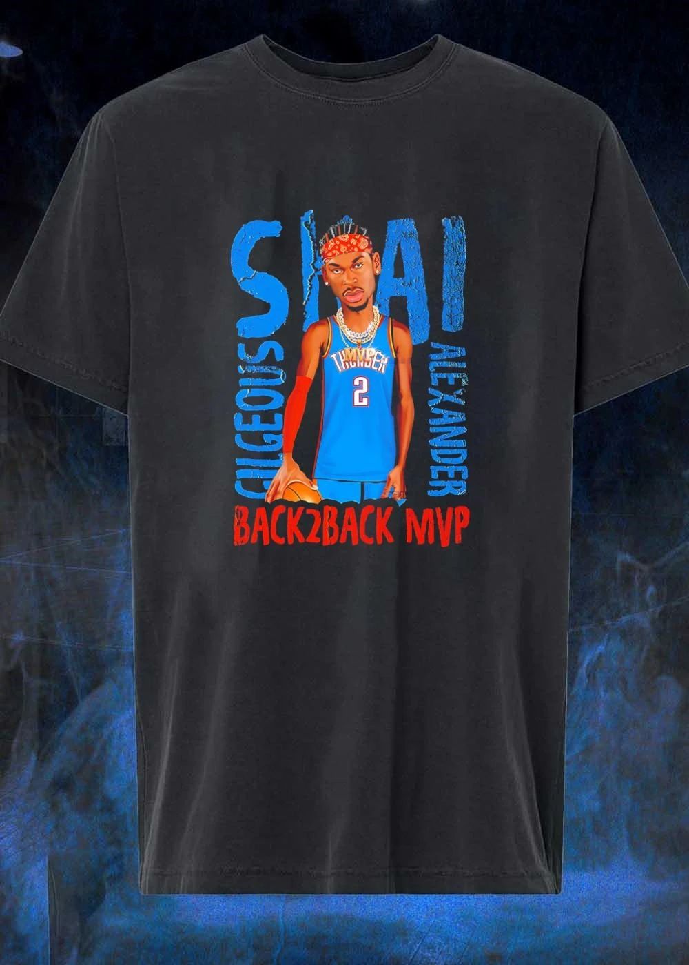 Shai Gilgeous Alexander Back 2 Back MVP Oklahoma City Basketball shirt