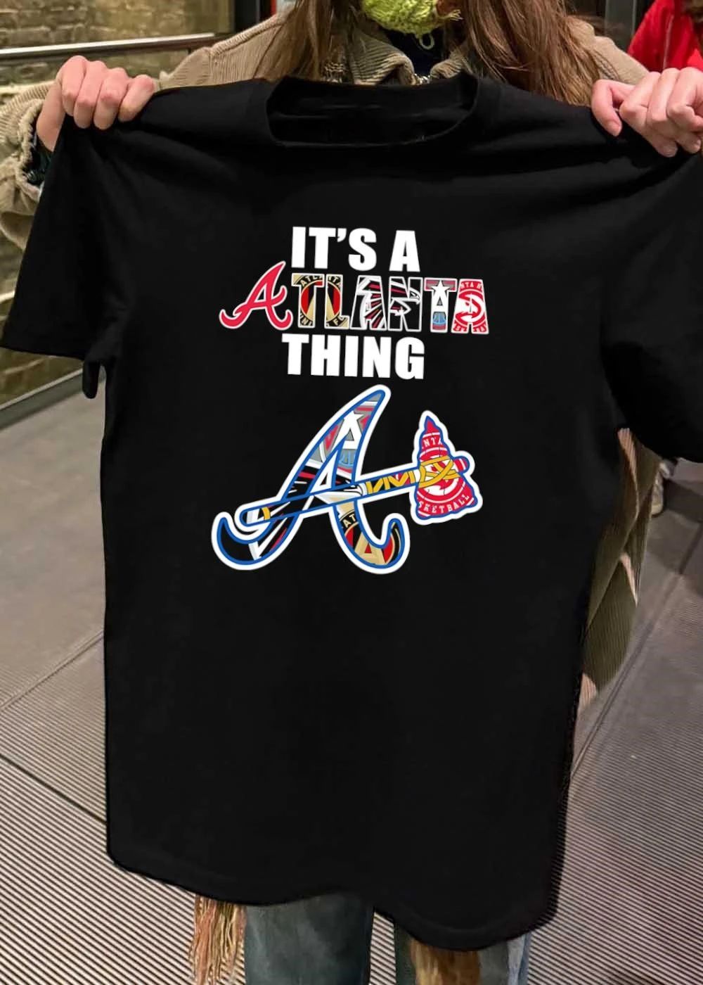 It’s A Atlanta Thing Atlanta Braves Falcons Hawks United Logos T-Shirt