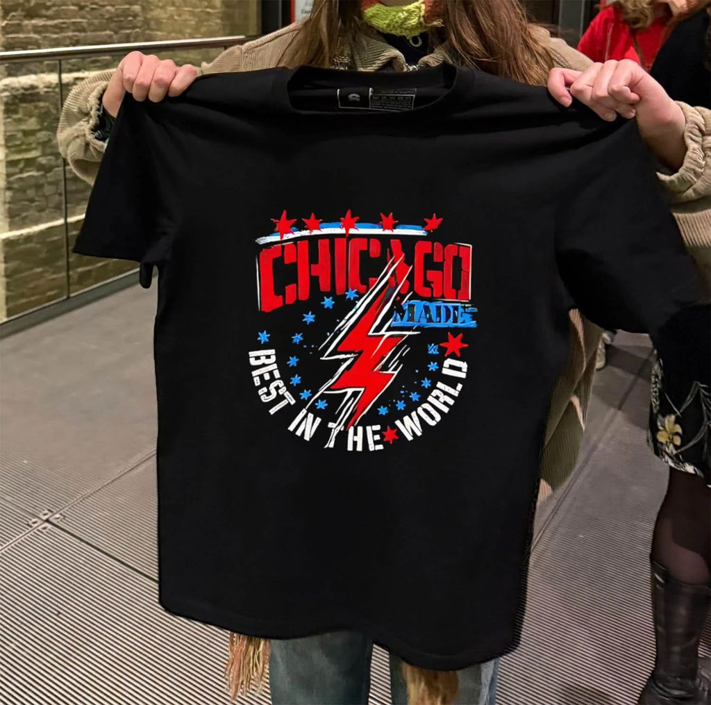 Chicago Made Best In The World Lightning Bolt Wrestling shirt