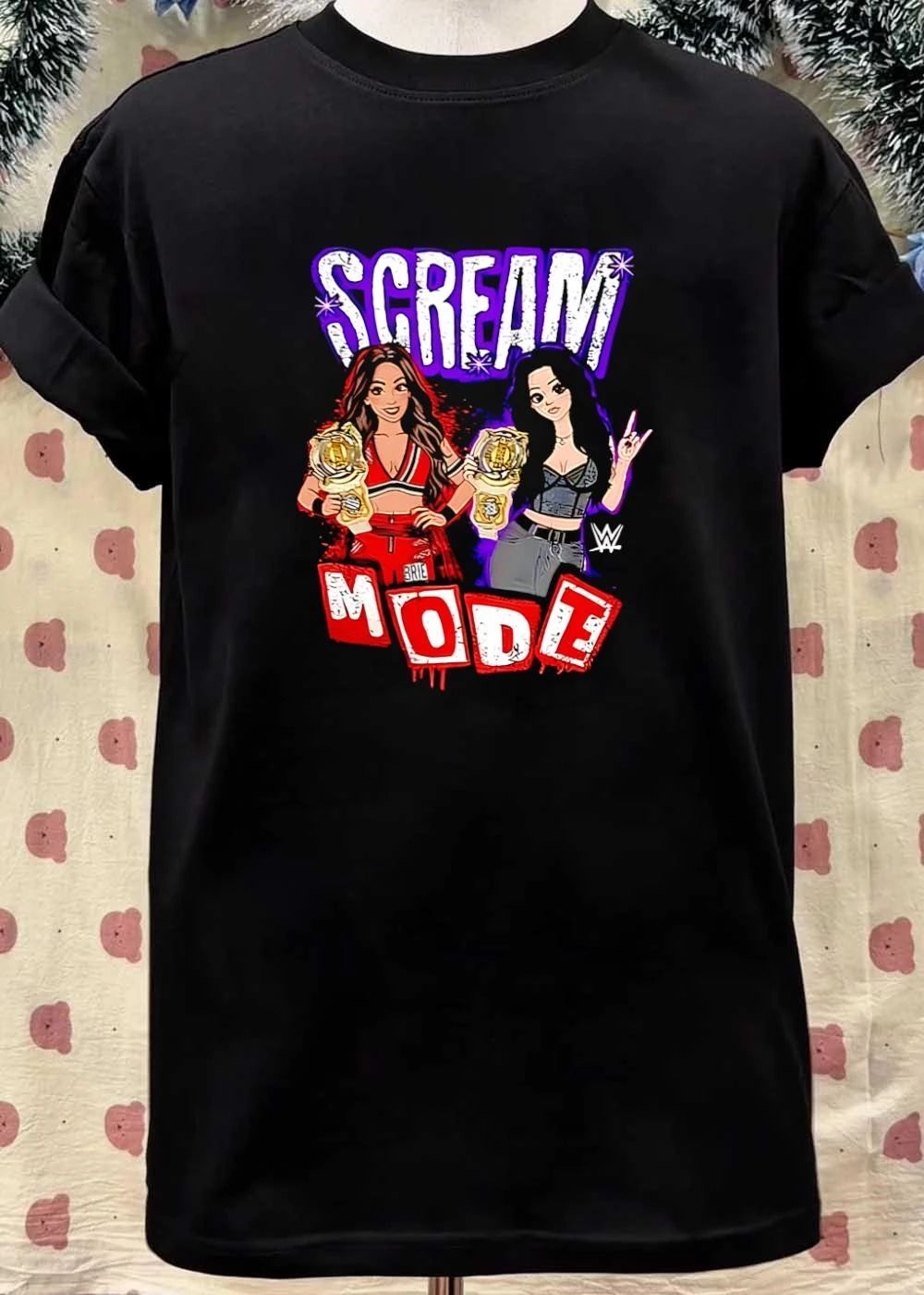 Scream Team Mode Women Tag Team Champions Wrestling shirt