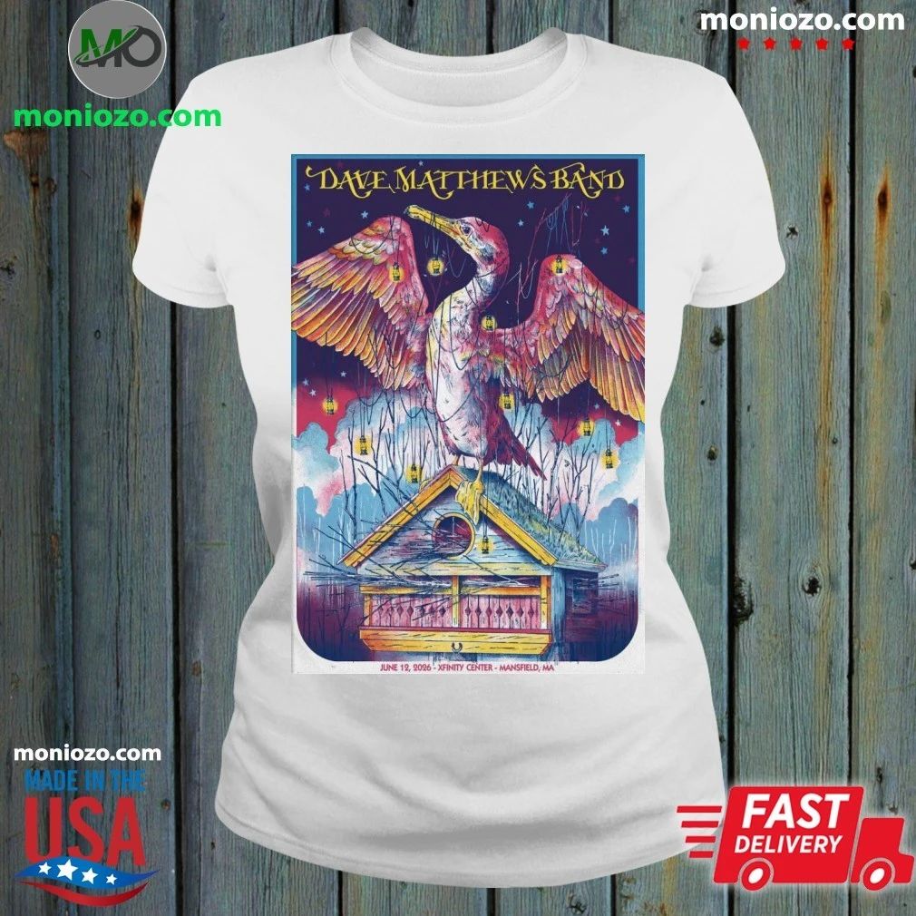 Original Dave Matthews Band June 12 2026 Xfinity Center, Mansfield MA Poster Shirt