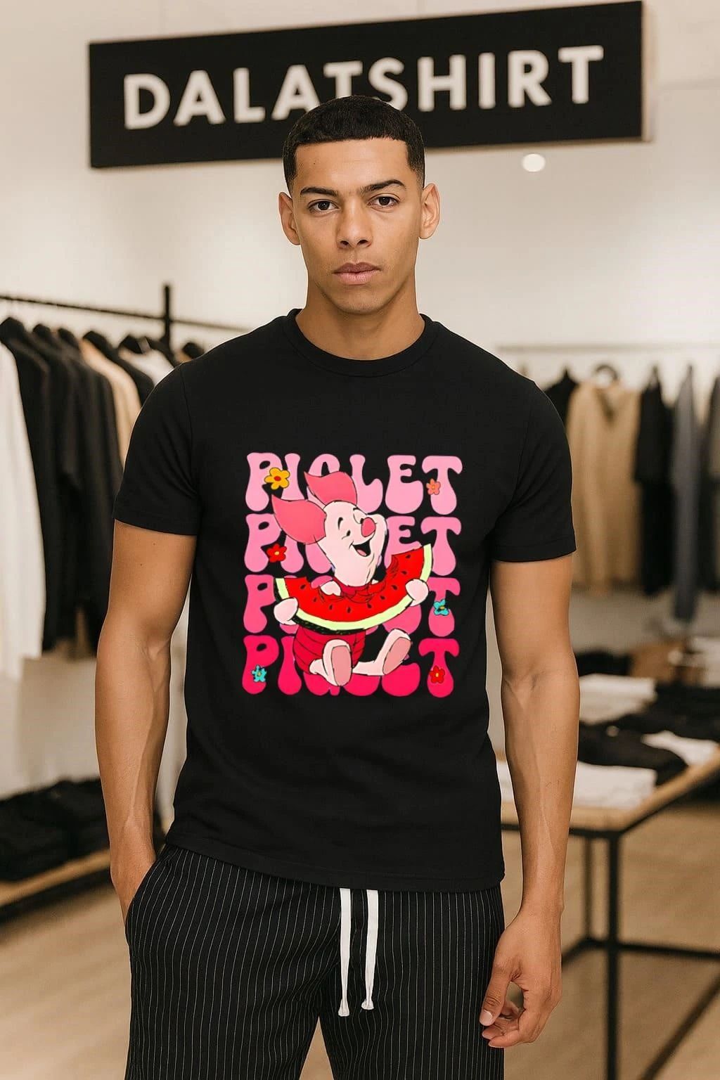 Piglet repeat cartoon cute shirt