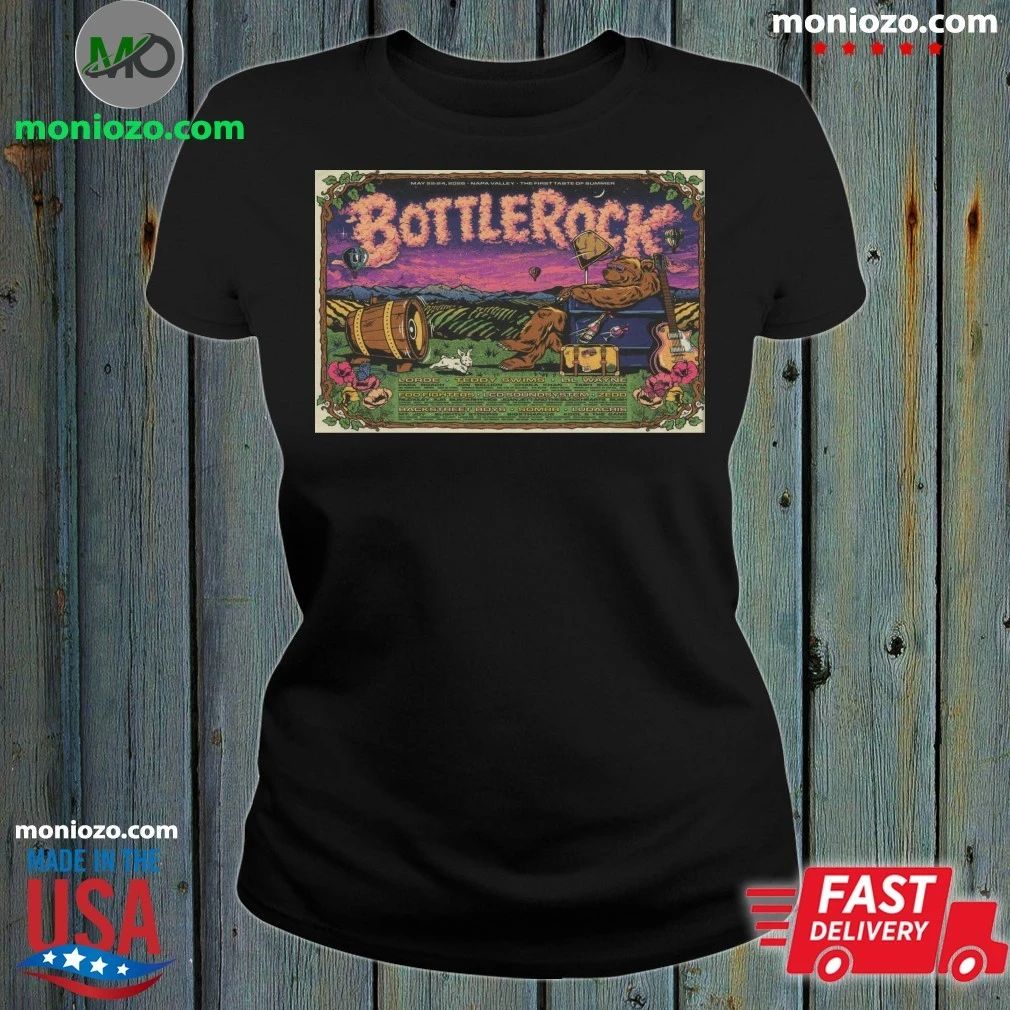 Original BottleRock Napa Valley Festival 2026 Poster Shirt
