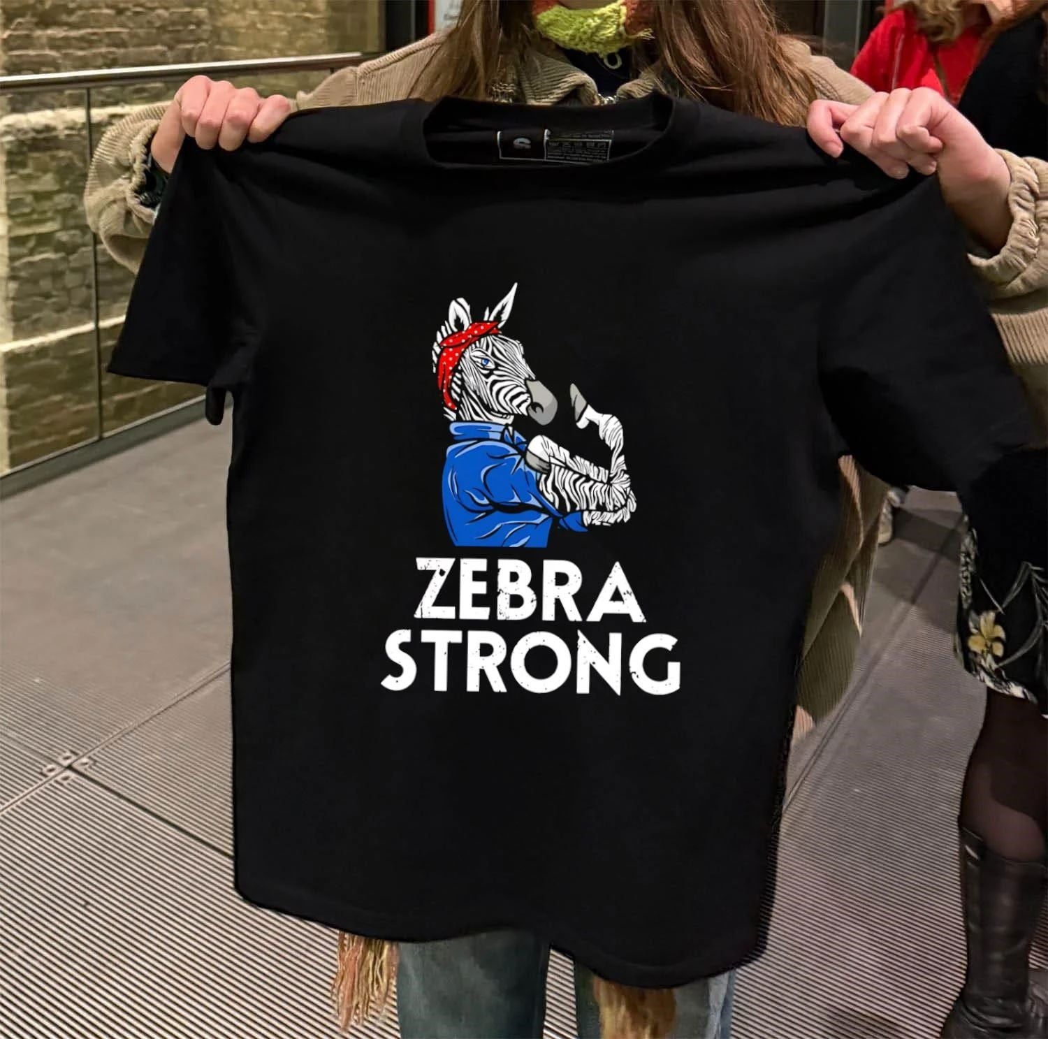 Rosie the Riveter Zebra Strong shirt