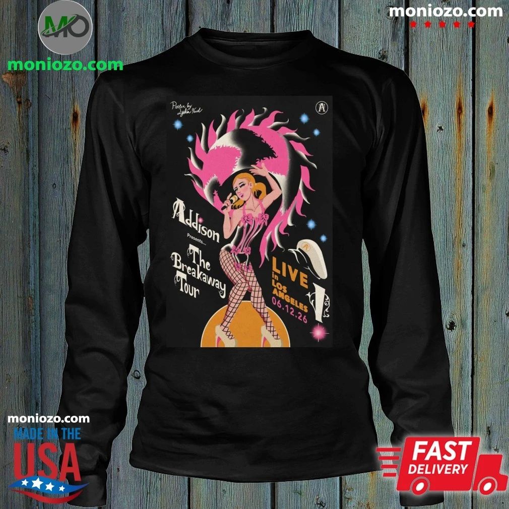 Original Addison Rae The Breakaway Tour 2026 Poster Graphic T-Shirt