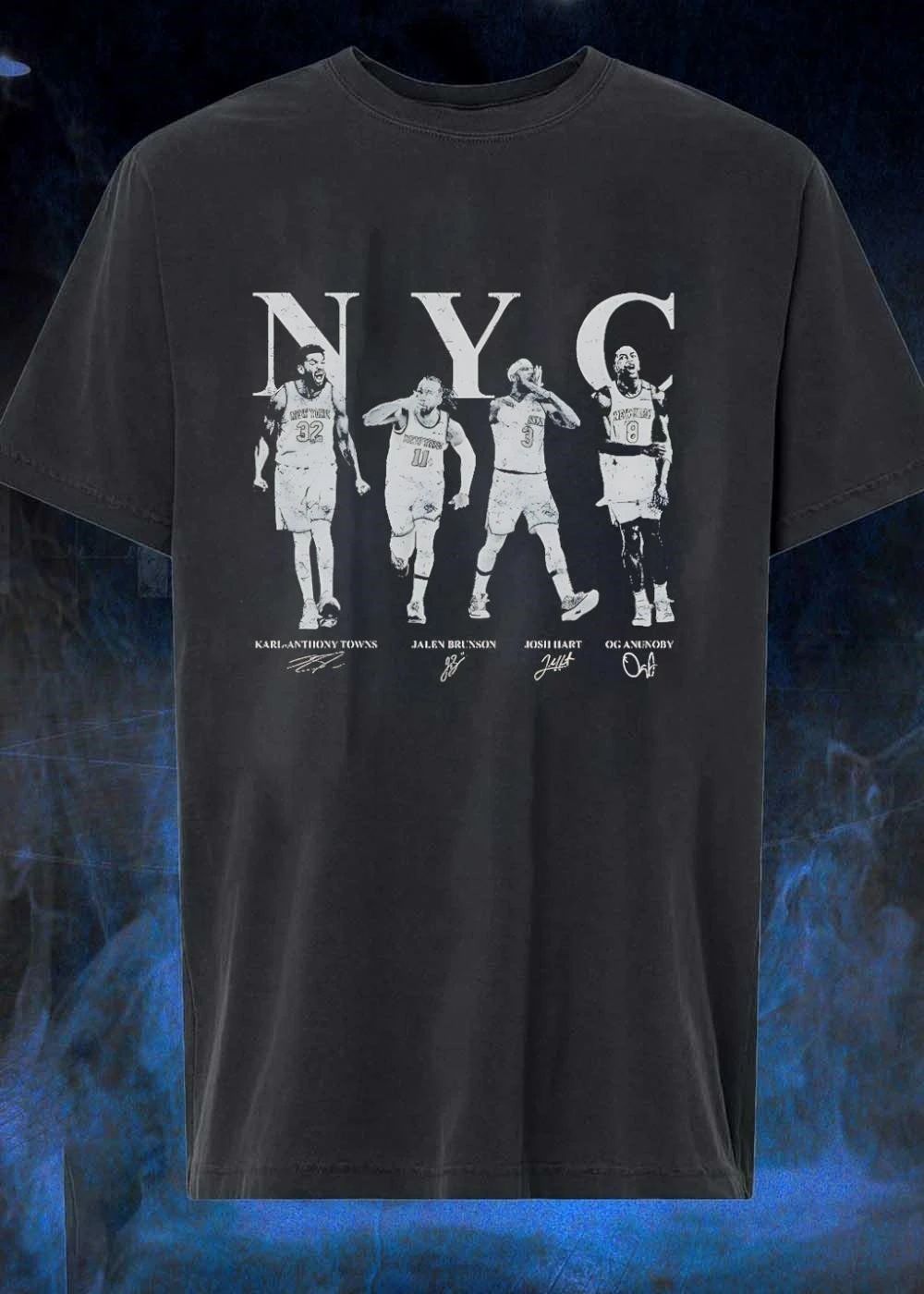 NYC Karl Anthony Towns Jalen Brunson Josh Hart OG Anunoby shirt