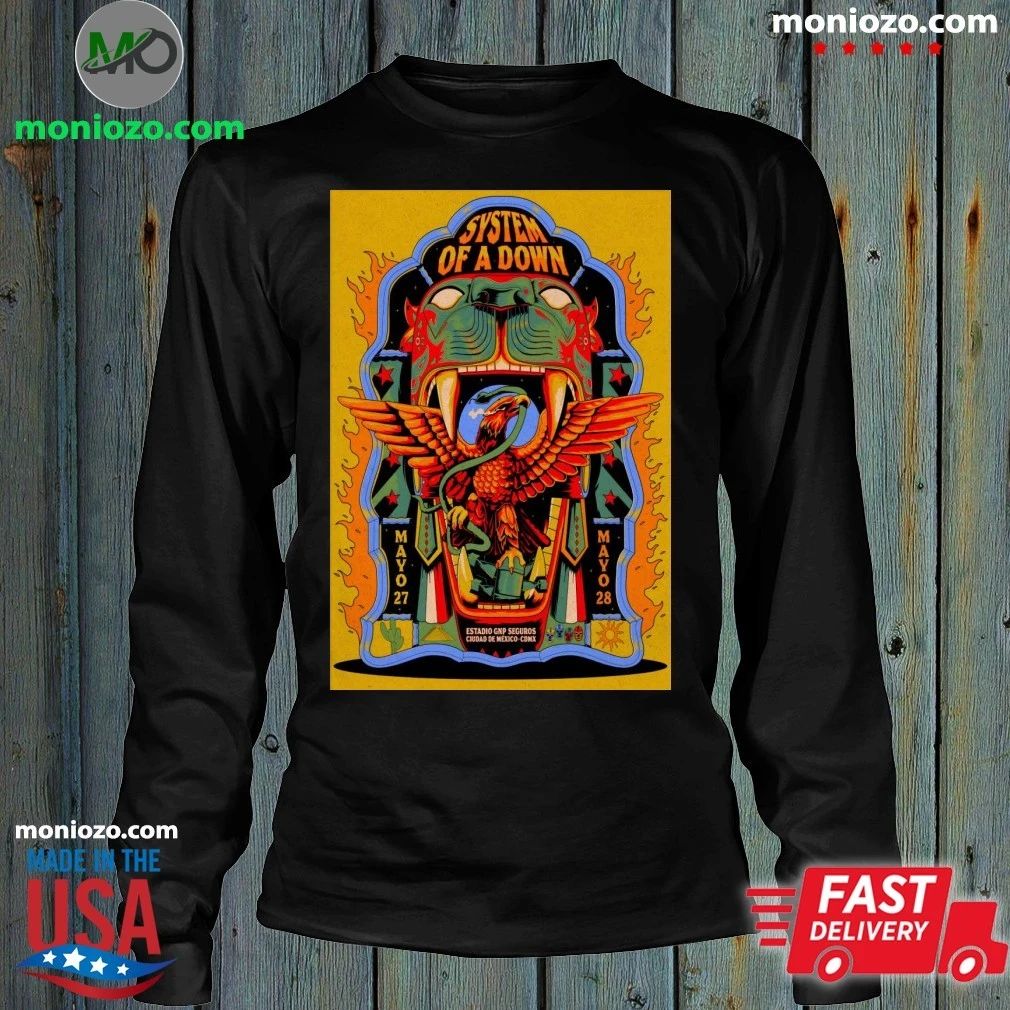 Original System Of A Down Mexico City May 27-28 2026 Poster Shirt