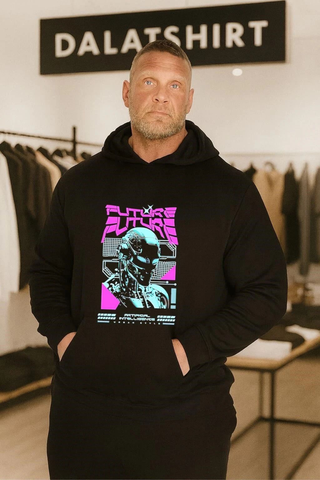 FUTURE Cybernetic Robot Head Urban Style and Artificial Intelligence shirt