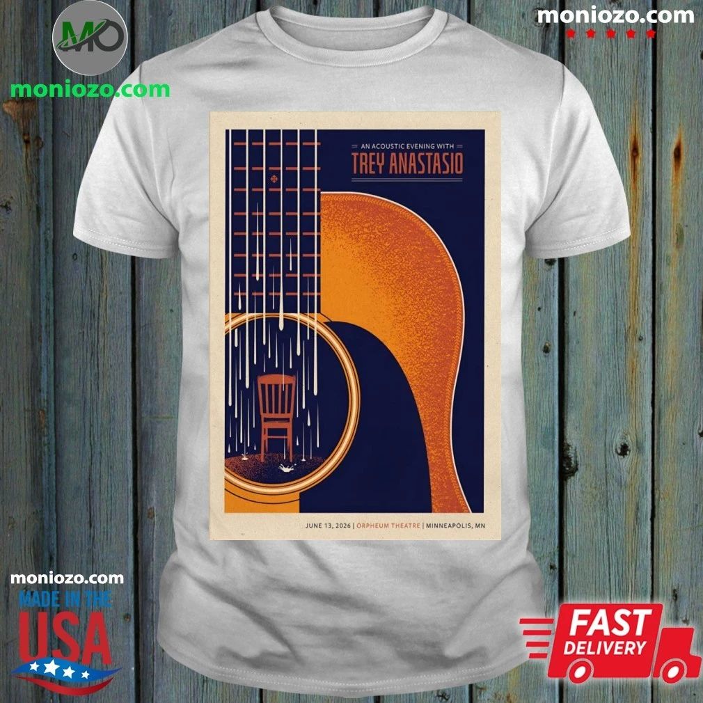 Original Trey Anastasio In Minneapolis MN On June 13 2026 Tour Poster T-Shirt