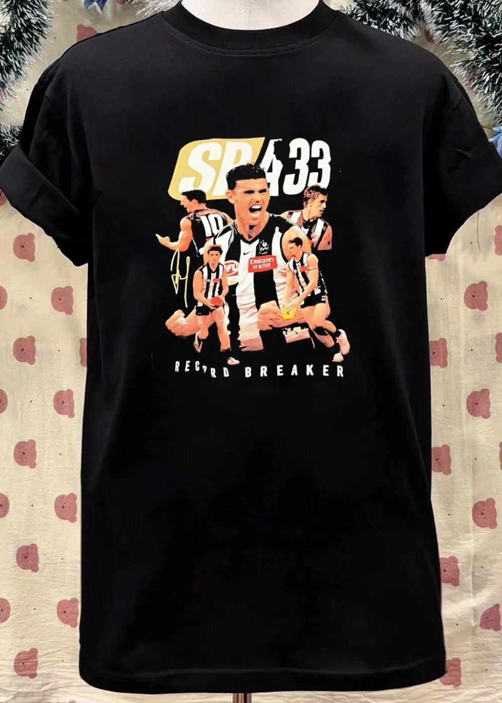 Sp 433 Record Breaker Scott Pendlebury Collingwood Afl T-Shirt