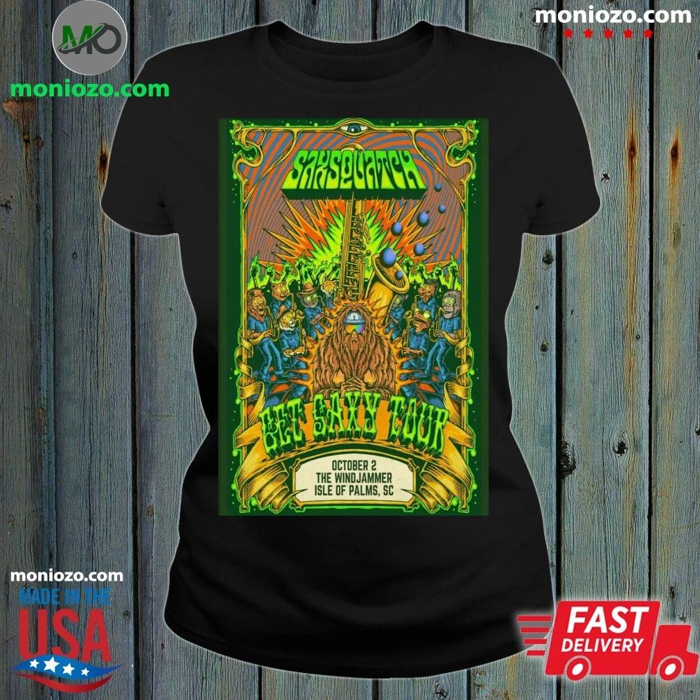 Original Saxsquatch The Windjammer Isle of Palms SC Oct 2, 2026 Poster Shirt