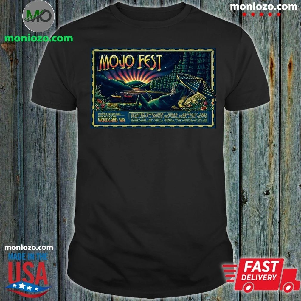 Original Mojo Fest On June 26-28 2026 In Woodland WA Poster T-Shirt