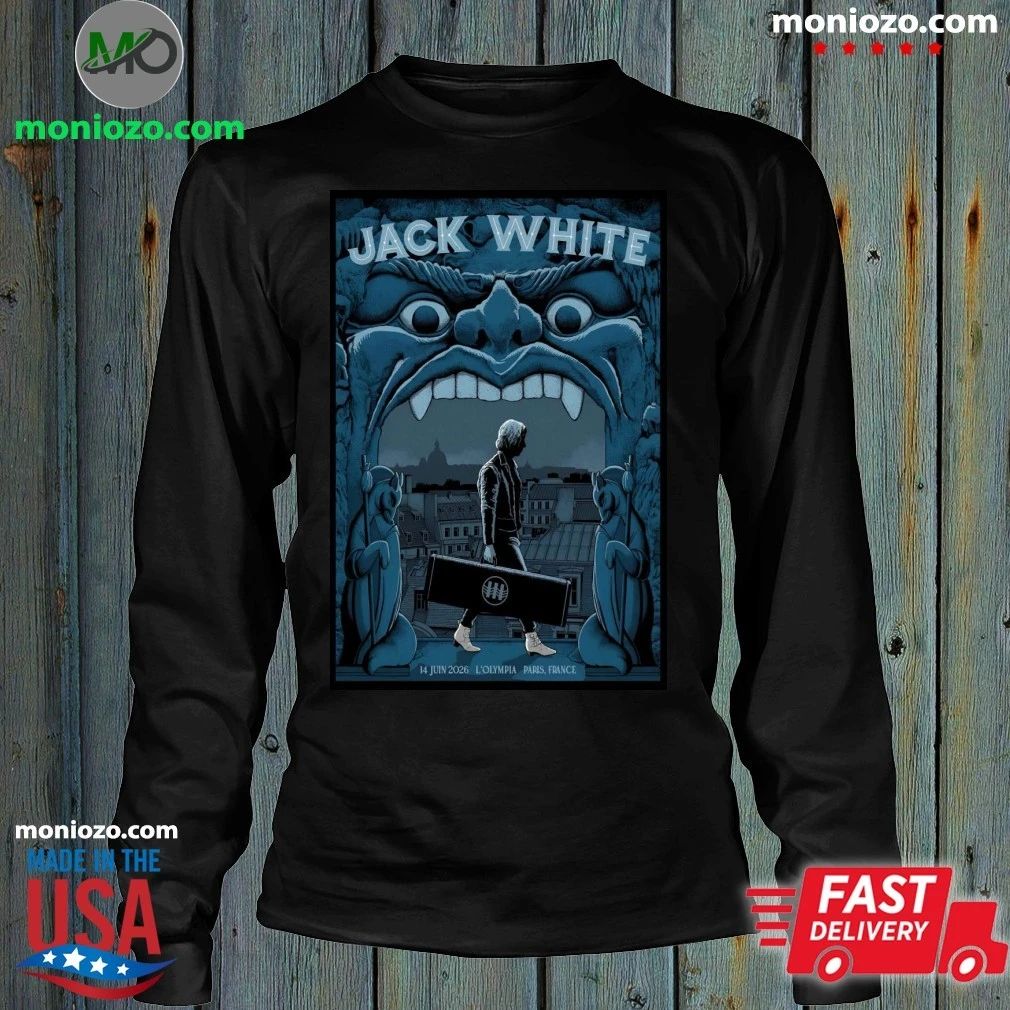 Jack White Paris France 6 14 2026 Poster T-Shirt
