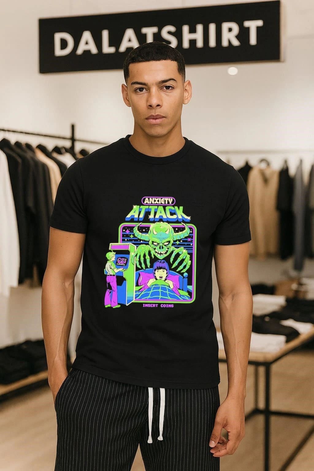 Anxiety Attack Black Steven Rhodes shirt