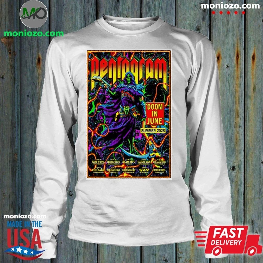 Doom and Pentagram June Summer 2026 Poster Shirt