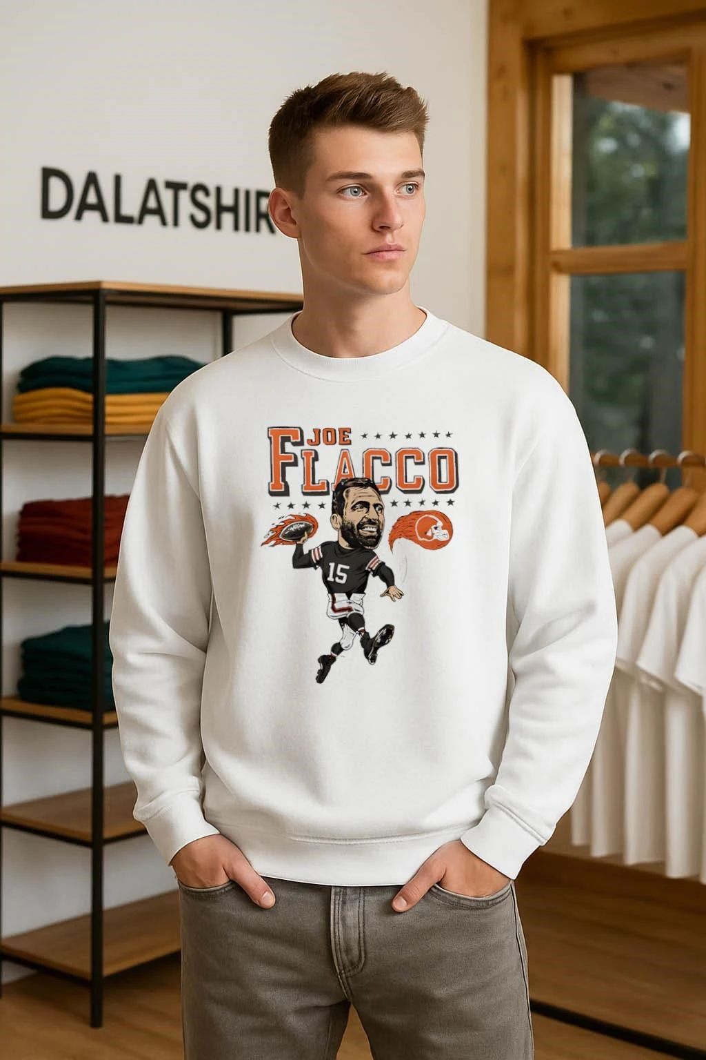 Cleveland Browns Joe Flacco funny cartoon shirt