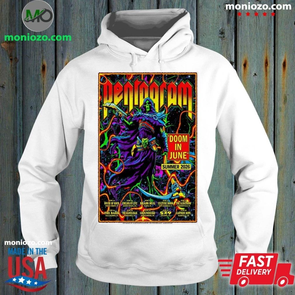 Doom and Pentagram June Summer 2026 Poster Shirt