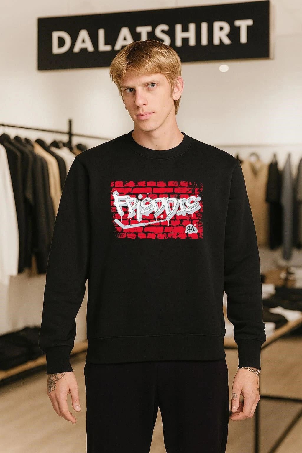 Freddie 31 Graffiti Brick Wall Style Hockey Player shirt
