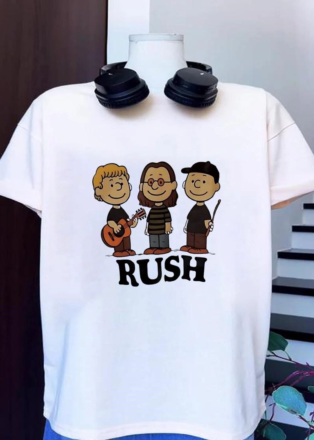 Rush Peanuts Style Band Members T-Shirt