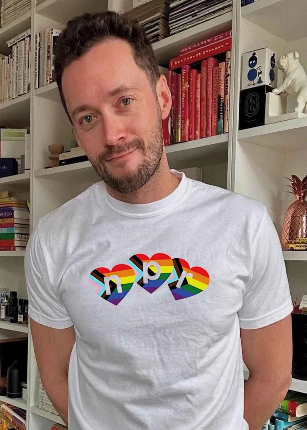 NPR Progress Pride Flag Hearts LGBTQ+ Pride Month 2026 Shirt
