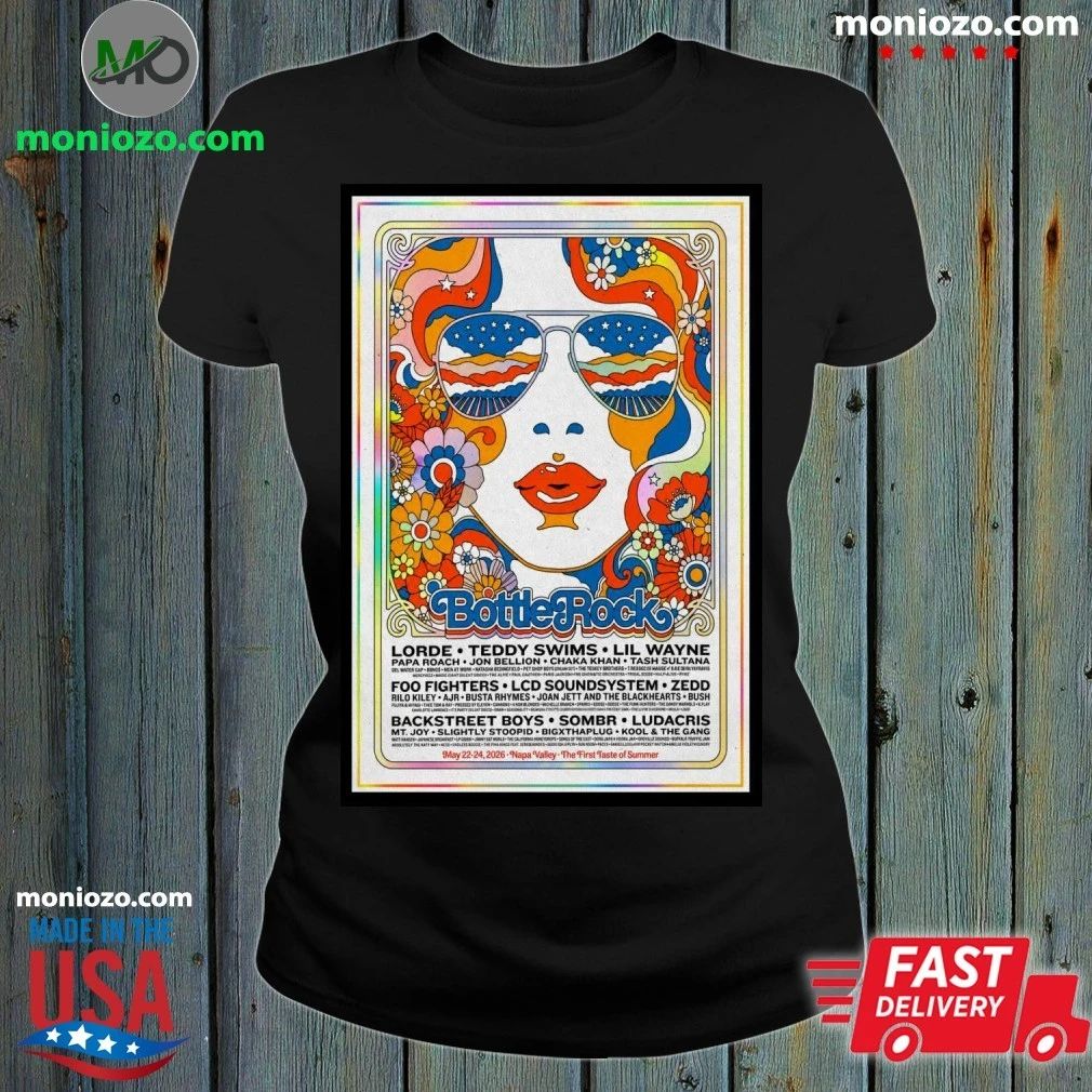 BottleRock May 22-26 2026 Napa Valley Poster Shirt