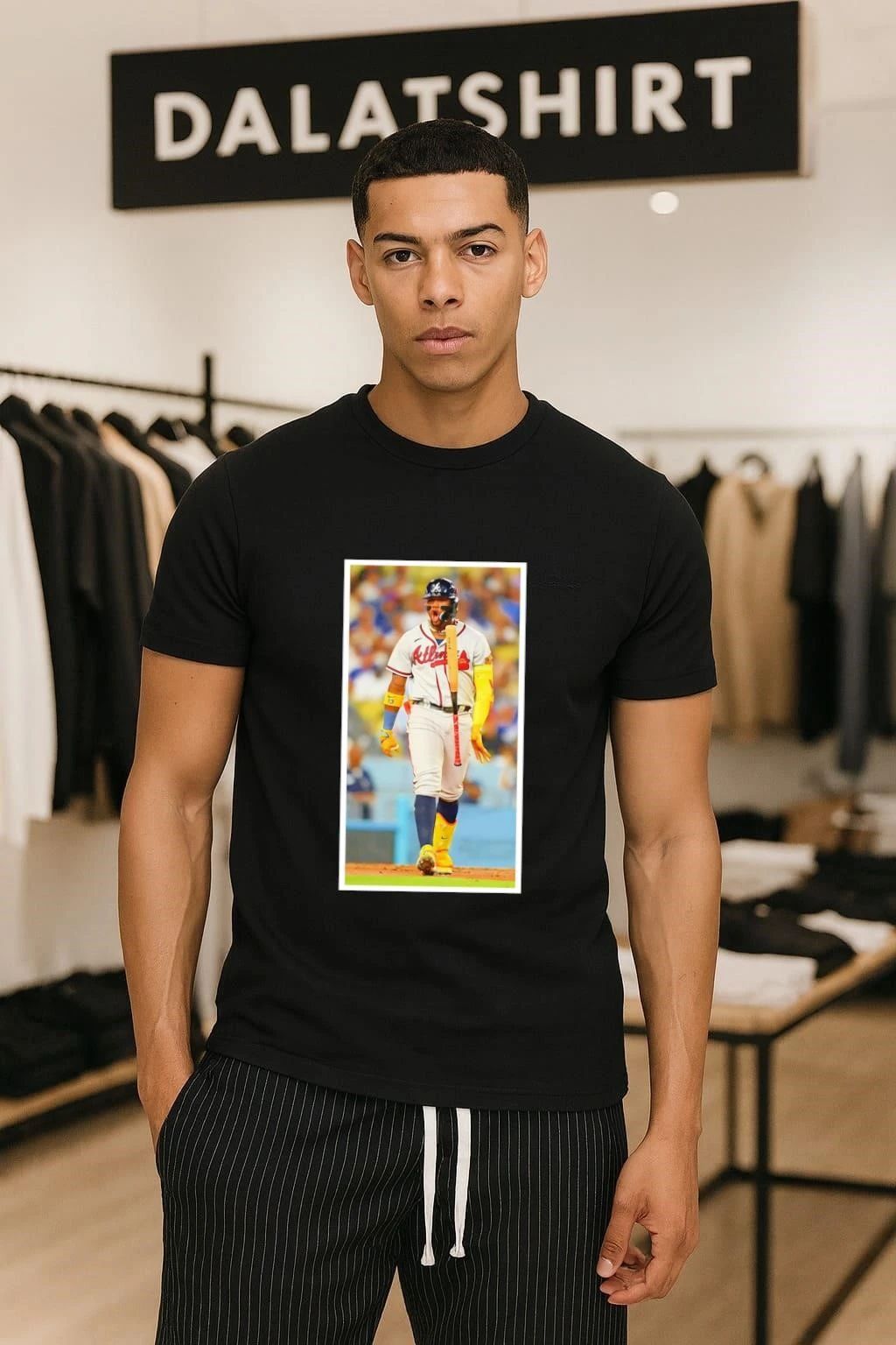 Ronald Acuna Jr Atlanta Braves Baseball Action Pose shirt